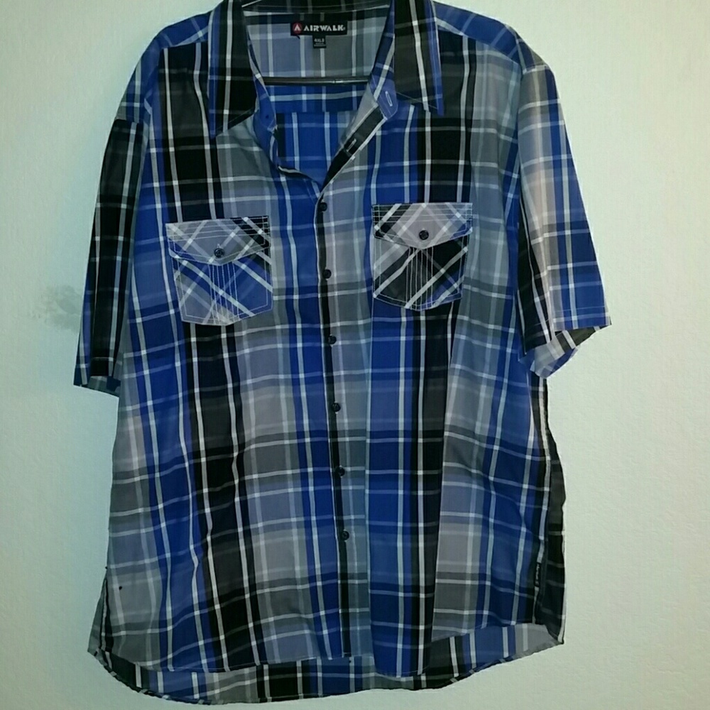 Men's plus size Airwalk button up